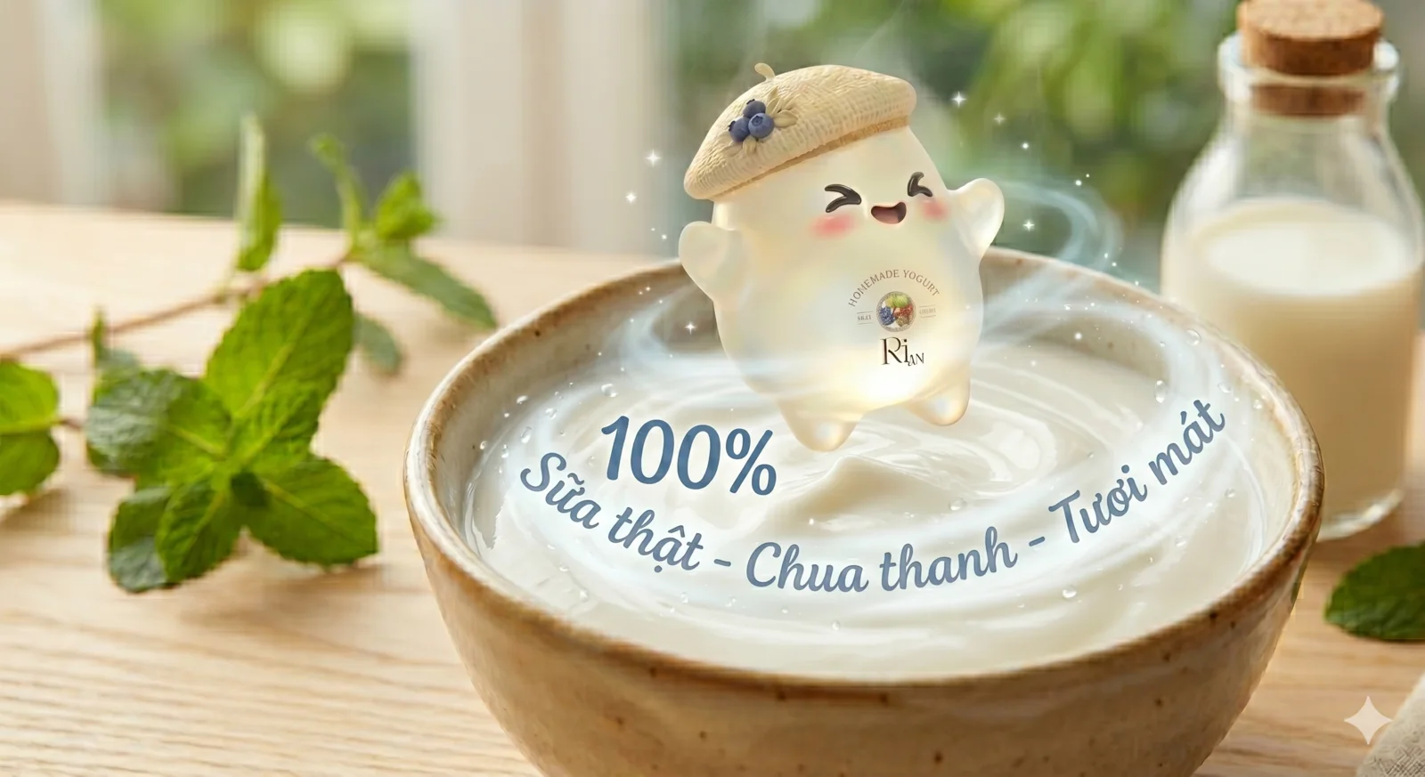 Sữa thật, chua thanh, tươi mát - giá trị cốt lõi của RiAn