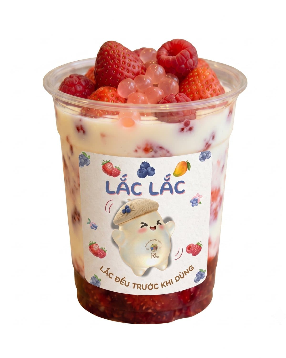 Lắc Lắc dâu mâm xôi